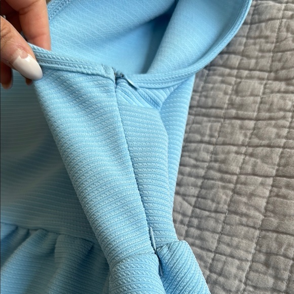 Blue Sleeveless Kids Dress - Picture 4 of 5